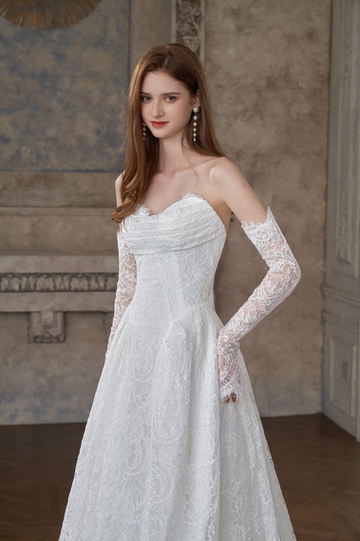 #NICOLETTA Full lace A-line bridal gown - Reflections Bridal Studio