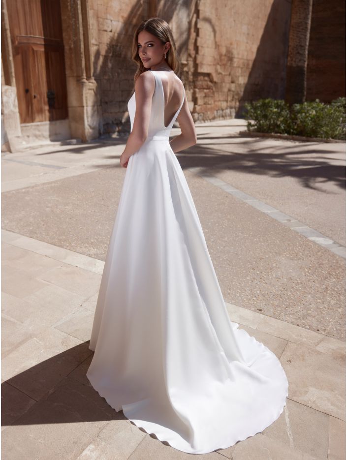 REGINA ARRIVING SOON Mikado A - line gown - Reflections Bridal Studio