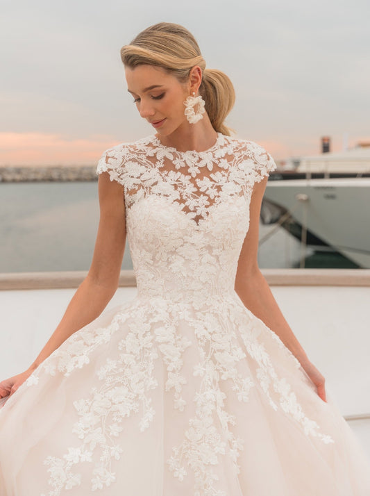 ROMANCE Beautiful beaded lace ballgown - Reflections Bridal Studio