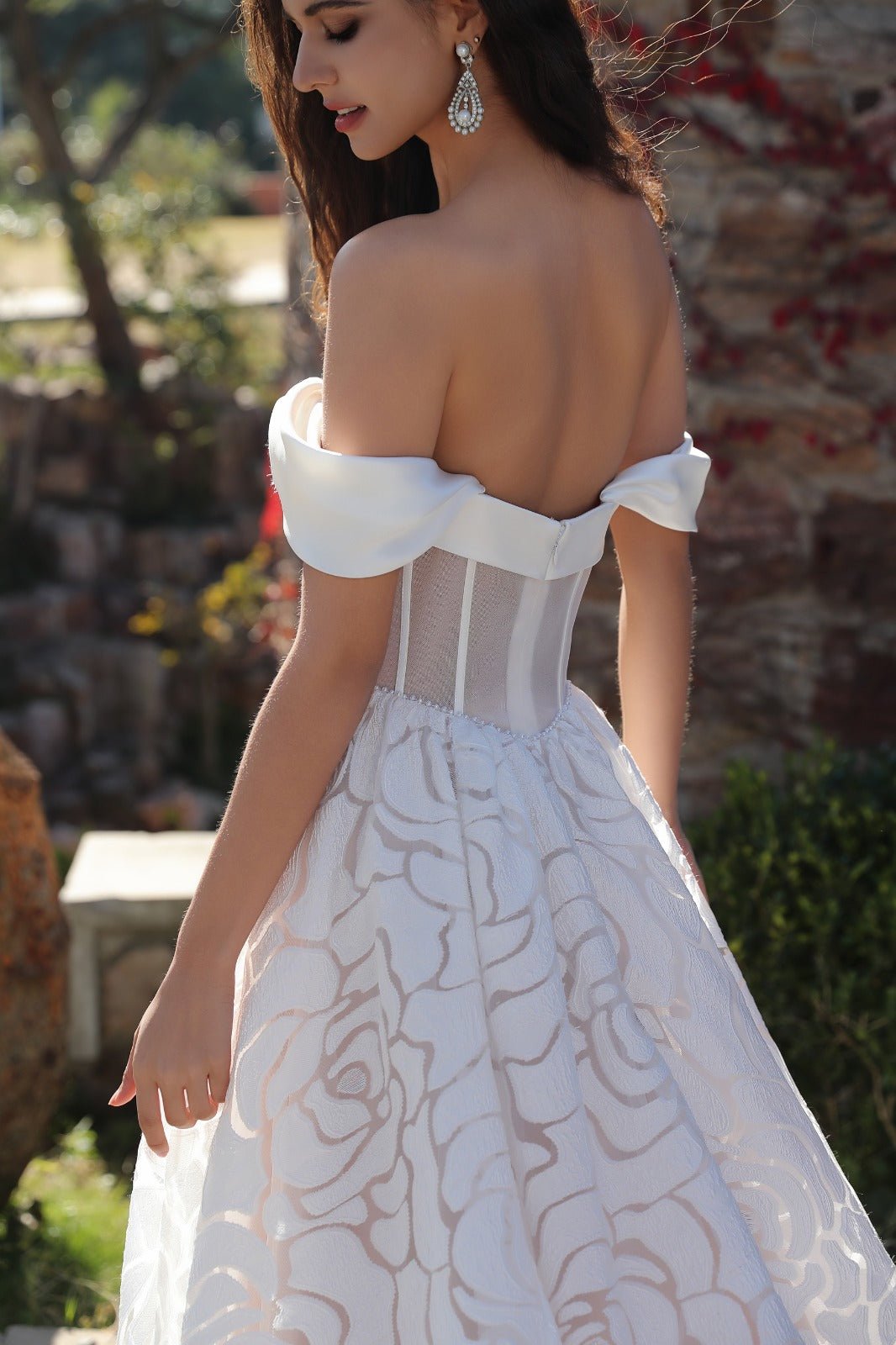 ROSALEEN Arriving 30/10 Floral organza ballgown - Reflections Bridal Studio