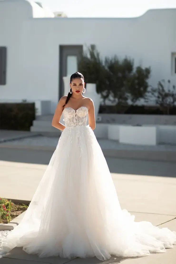 Shea Size 16 princess sweetheart floral lace - Reflections Bridal Studio