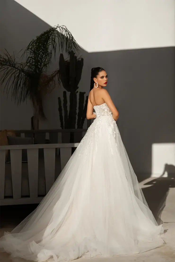 Shea Size 16 princess sweetheart floral lace - Reflections Bridal Studio