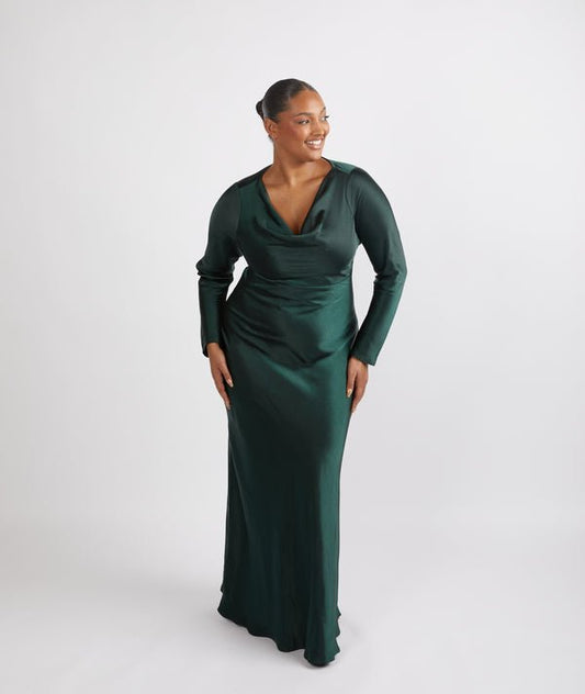 SIX STORIES Cowl front with long sleeves - Reflections Bridal Studio