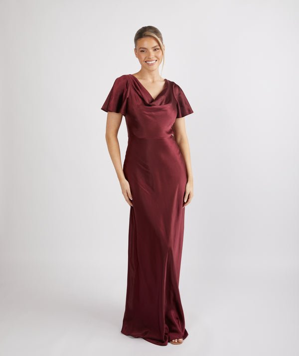 SIX STORIES Cowl front with short sleeves - Reflections Bridal Studio