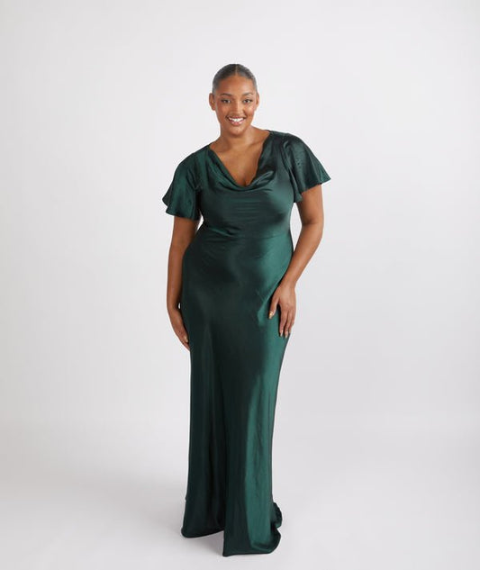 SIX STORIES Cowl front with short sleeves - Reflections Bridal Studio
