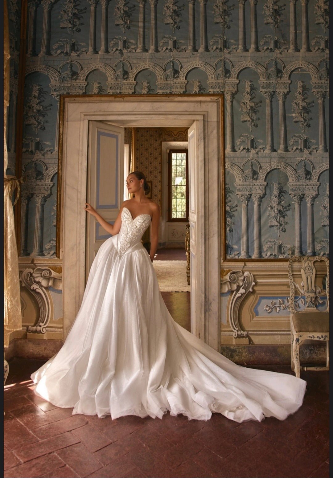 #SOFIANNE Couture gown with pearl embroidery - Reflections Bridal Studio