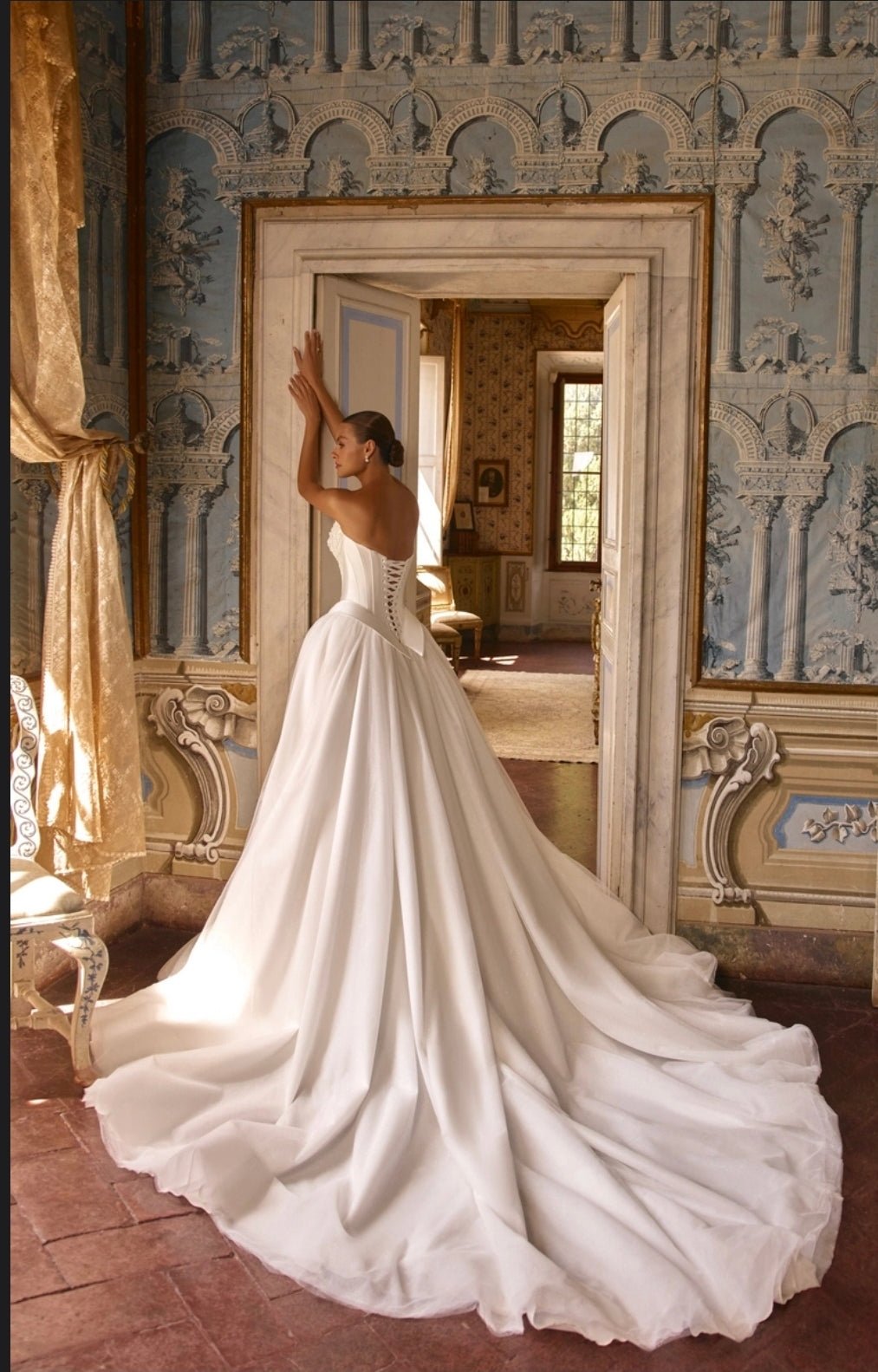 #SOFIANNE Couture gown with pearl embroidery - Reflections Bridal Studio