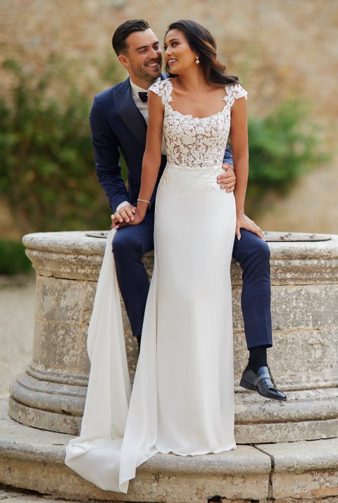 TARA Size 18 crepe - Reflections Bridal Studio