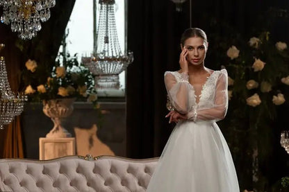 TIANA Size 14 in chiffon - Reflections Bridal Studio