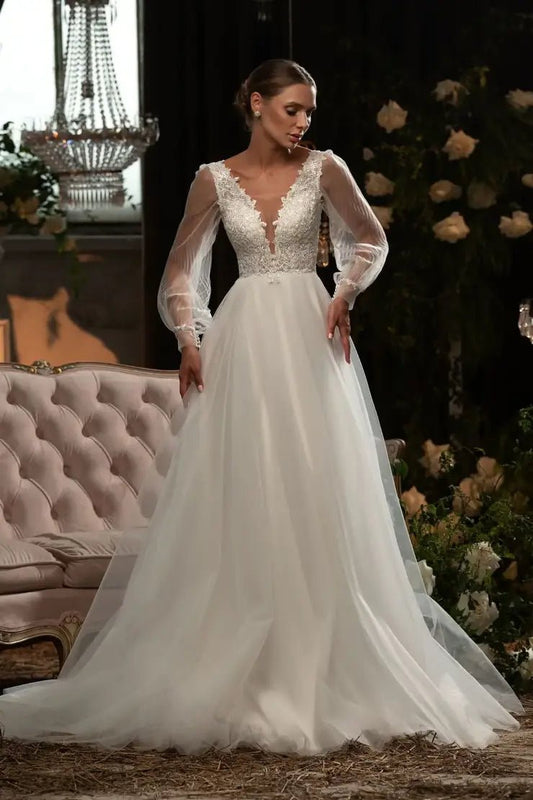 TIANA Size 14 in chiffon - Reflections Bridal Studio