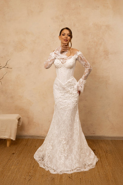 VIOLA Lace fit and flare - Reflections Bridal Studio